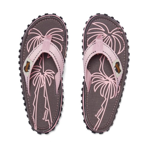 Gumbies Islander Flip-Flops - Palm Leaf Grey