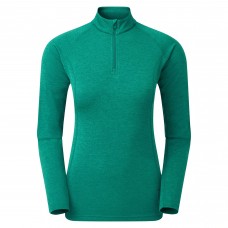 Montane Women's Dart Zip Neck T-Shirt - Wakame Green