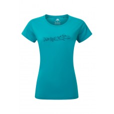 Mountain Equipment Womens Headpoint Skyline Tee - Topaz