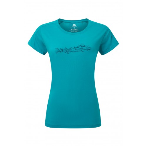 Mountain Equipment Womens Headpoint Skyline Tee - Topaz