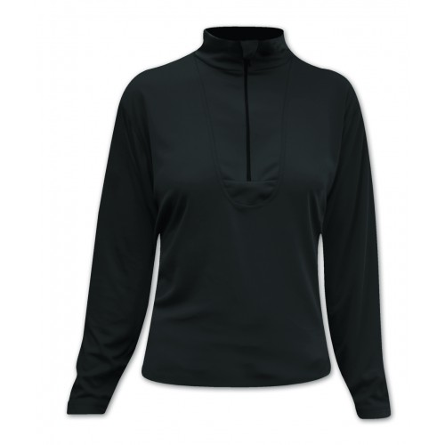 Paramo Womens Cambia Zip Neck in new Parameta T+ - Black