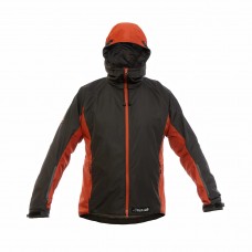 Paramo Men's Caminata Waterproof Jacket -Dark Grey/Outback Red