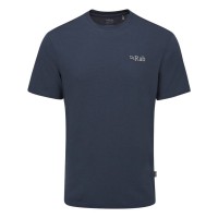 Rab Men's Crimp logo Tee Shirt - Tempest Blue