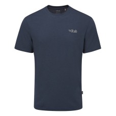 Rab Men's Crimp logo Tee Shirt - Tempest Blue