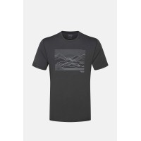 Rab Men's Mantle Outline Tee Shirt - Ebony