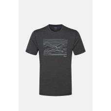 Rab Men's Mantle Outline Tee Shirt - Ebony