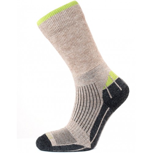 Horizon Merino Hiker Sock Natural/Apple