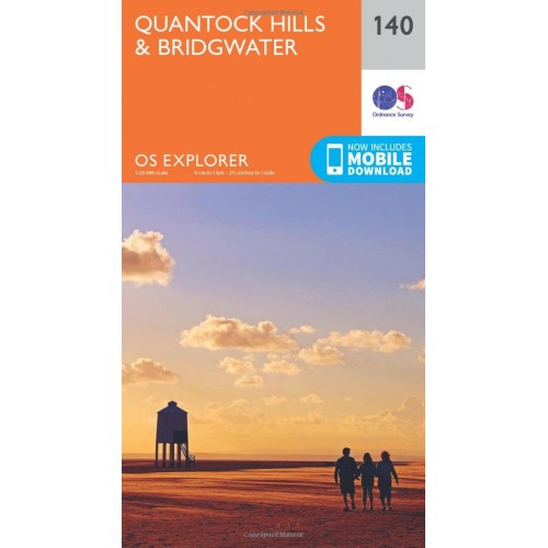 OS Explorer Map 140 Quantock Hills and Bridgwater