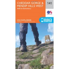 OS Explorer Map 141 Cheddar Gorge and Mendip Hills West