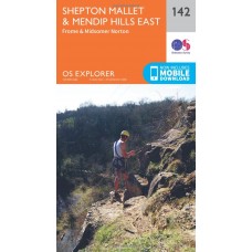 OS Explorer Map 142 Shepton Mallet and Mendip Hills East