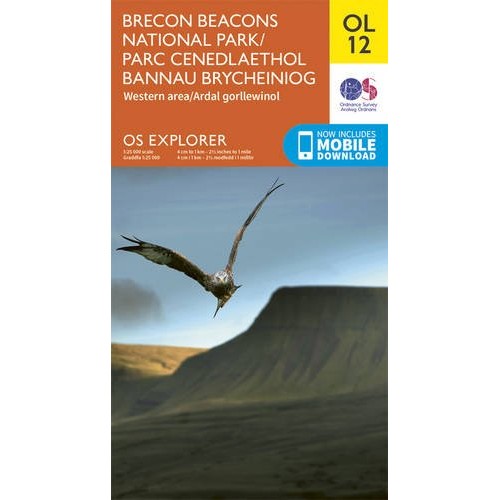 OS Explorer OL12 Brecon Beacons - Western & Central