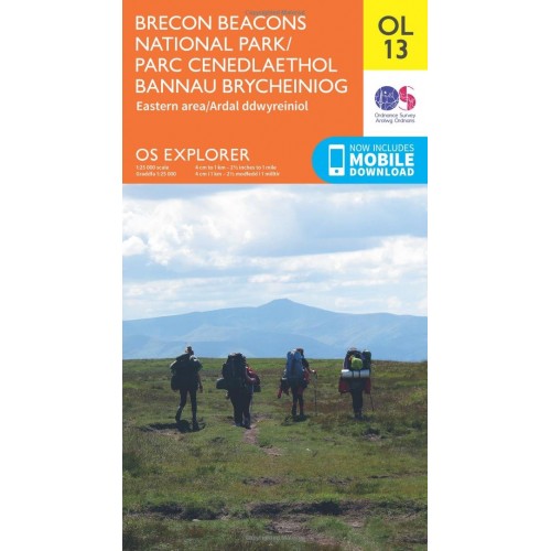 OS Explorer OL13 Brecon Beacons National Park - Eastern area