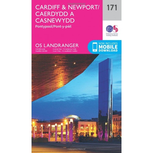 OS Landranger 171 Cardiff & Newport, Pontypool