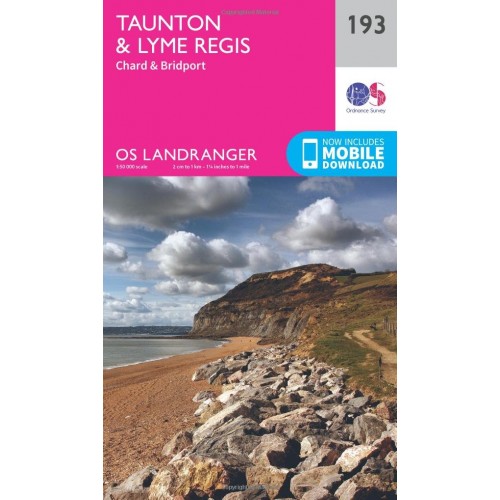 OS Landranger 193 Taunton & Lyme Regis, Chard & Bridport